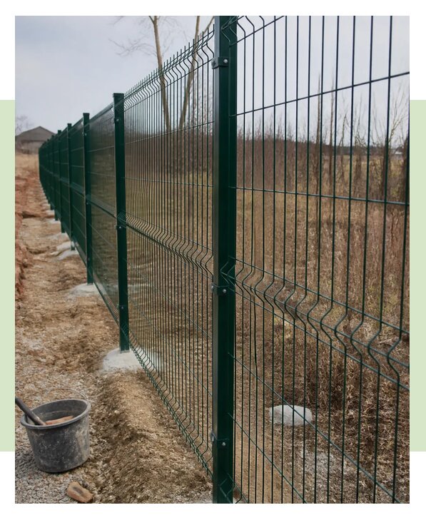 Монтаж забора 3Д высотой 1,8 метра под ключ в Чайковском
